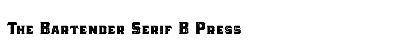 The Bartender Serif B Press image
